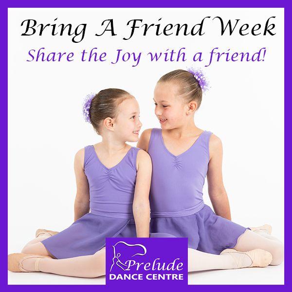 Hey Petit Dance, Lavender and Bronze Medal students! 🎉 We have something super exciting coming up just for you! It’s time to Share the Joy and bring a friend to class! 🌟

When: Monday, December 1st to Saturday, December 6th

Grab an invite from your teacher or the front desk, fill it out, and don’t forget to hand it in to the office or your teacher when you bring your friend along to experience the fun of our classes. Let’s spread the love for dance! 💖

Don’t miss this amazing chance to share your passion with a friend! We can't wait to see new faces and create special memories together!

#preludedancecentre #seethejoydancecanbring #dance #ballet #balletclass #jazzdance #jazzclass #preschooldance #petitdance #toddlerdance #webop #contemporarydance #acrobaticarts #progressingballettechnique #musicaltheatreclass #dancefriends #friendship #learnandgrow #dancestudio #loganqld #underwoodqld #cityoflogan #dancewithfriends #spreadingjoy #community #dancelove #invitevafriend #dancingtogether #balletfamily #sharethejoy