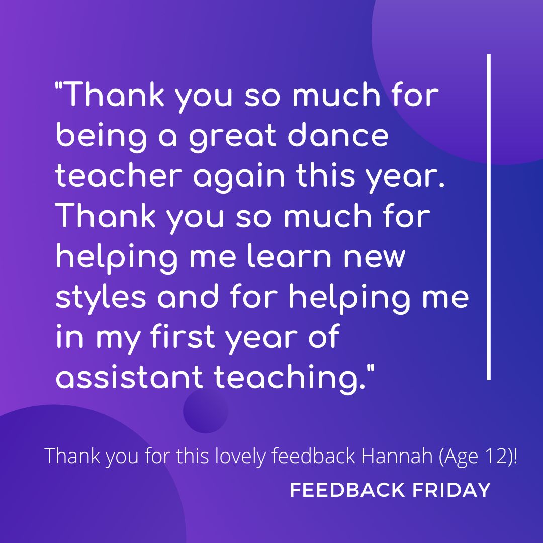 Thank you for your fabulous feedback from one of our students on #feedbackfriday

#preludedancecentre #seethejoydancecanbring #dance #ballet #balletclass #jazzdance #jazzclass #preschooldance #petitdance #toddlerdance #webop #tapdance #contemporarydance #acrobaticarts #progressingballettechnique #musicaltheatreclass #loganqld #underwoodqld #cityoflogan #cityofloganqld